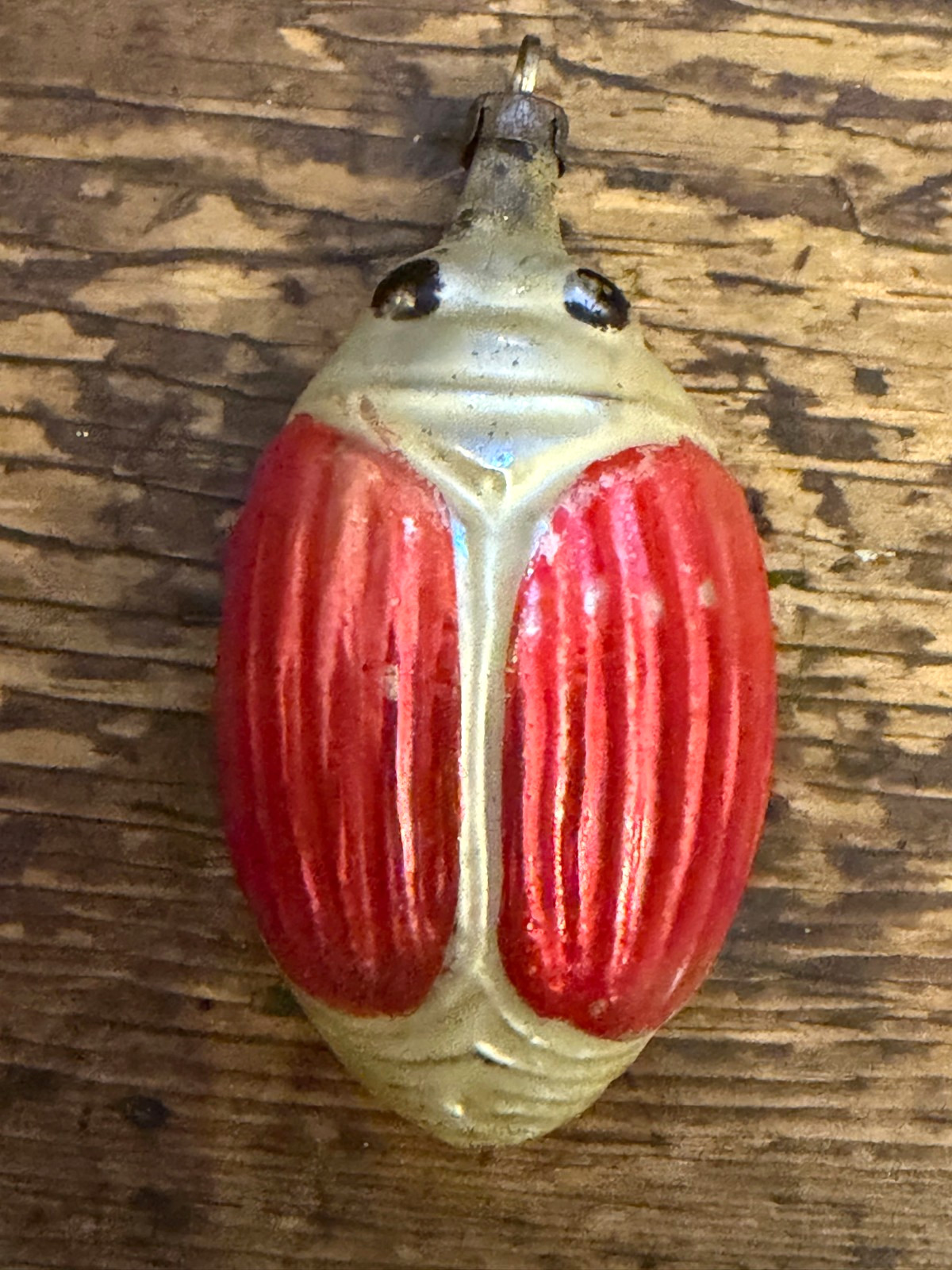 Vintage Antique German 1920\'s Mercury Glass Beetle/Scarab 2.75\