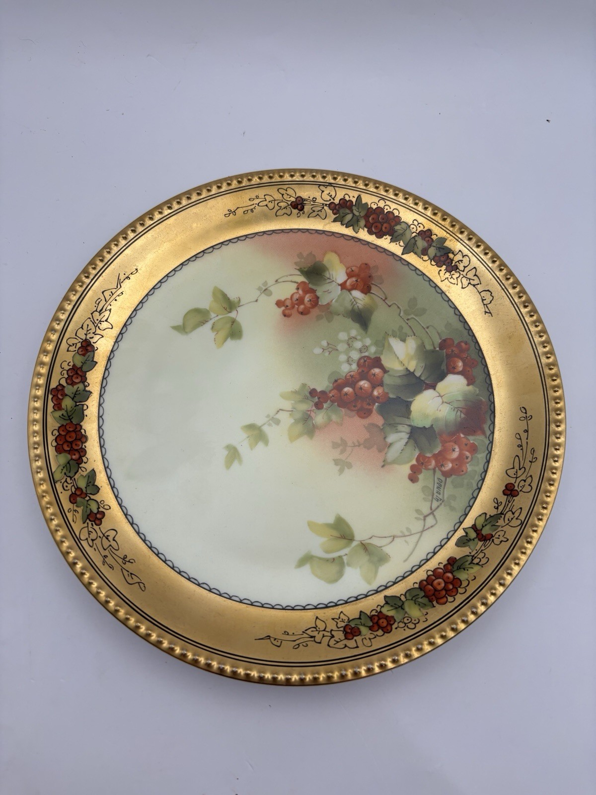 Antique E. W. Donath Studio Art Nouveau Floral Decorative Plate 9