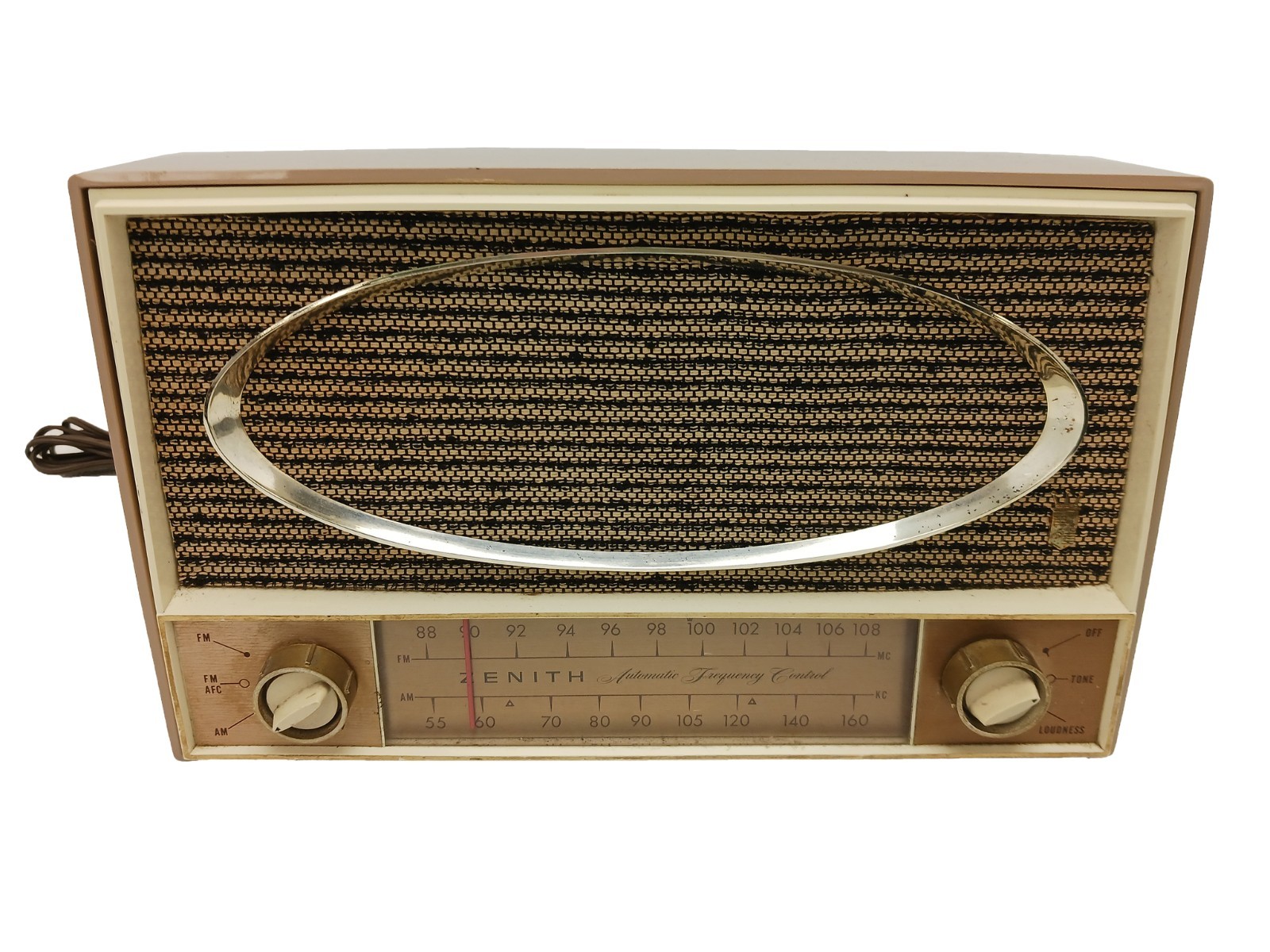 Vintage Zenith C725L AM/FM Tabletop Radio - Nice Shape - WORKS