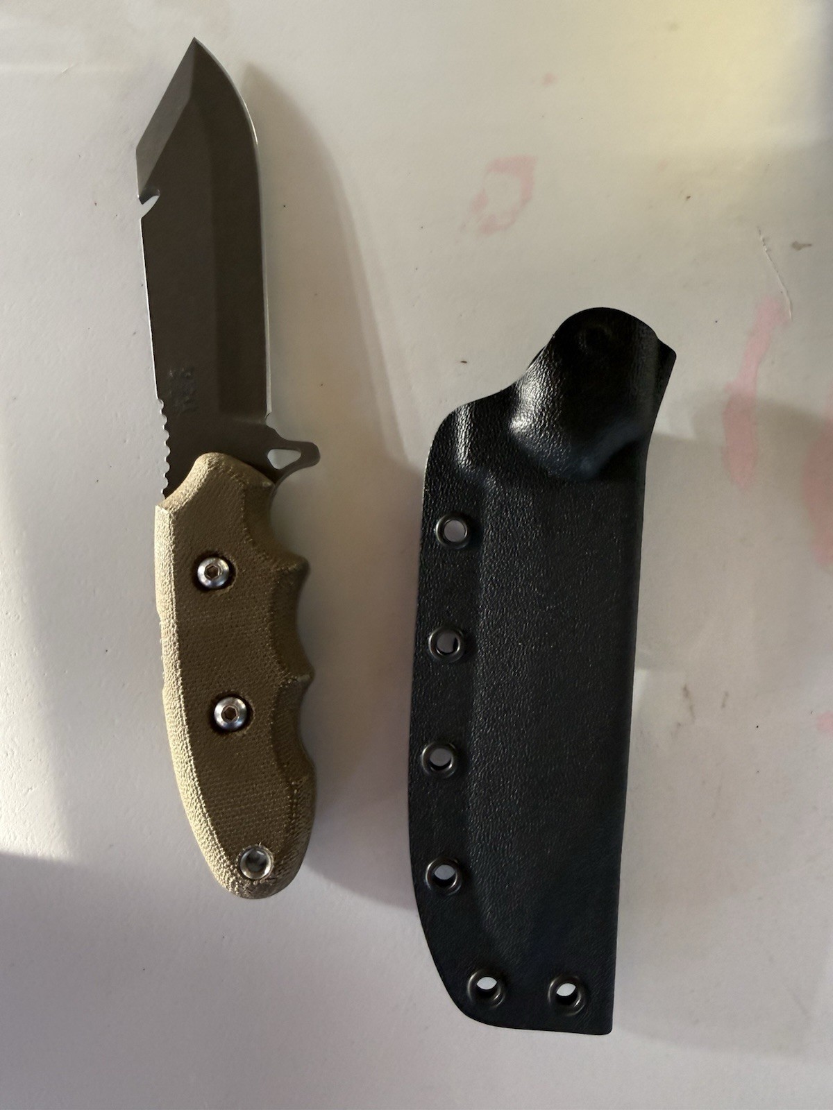Tops Knives Backpacker's Bowie Fixed Blade 1095