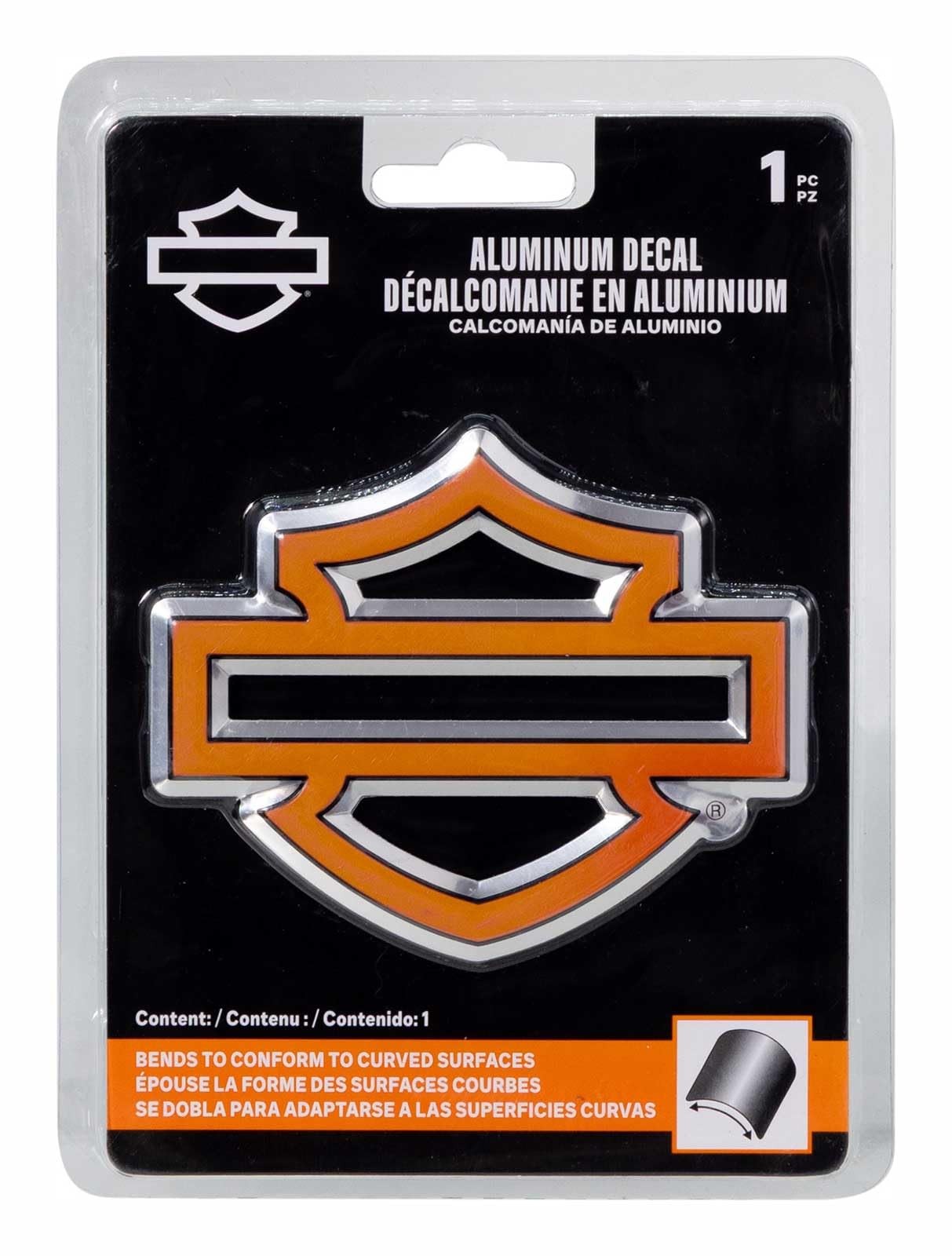 041750 Harley-Davidson Aluminum Bendable Bar & Shield Logo Emblem Decal 4\ 041750 Harley-Davidson Aluminum Bendable Bar & Shield Logo Emblem Decal 4\