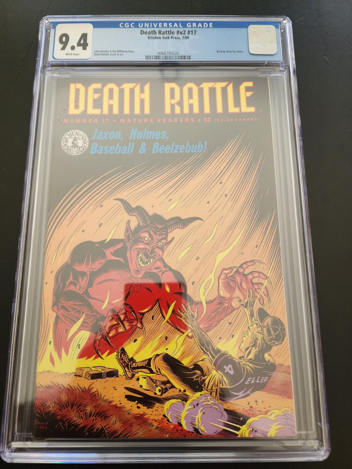 Death Rattle #17 CGC 9.4; Rand Holmes Jaxon, 1988 Kitchen Sink Comix