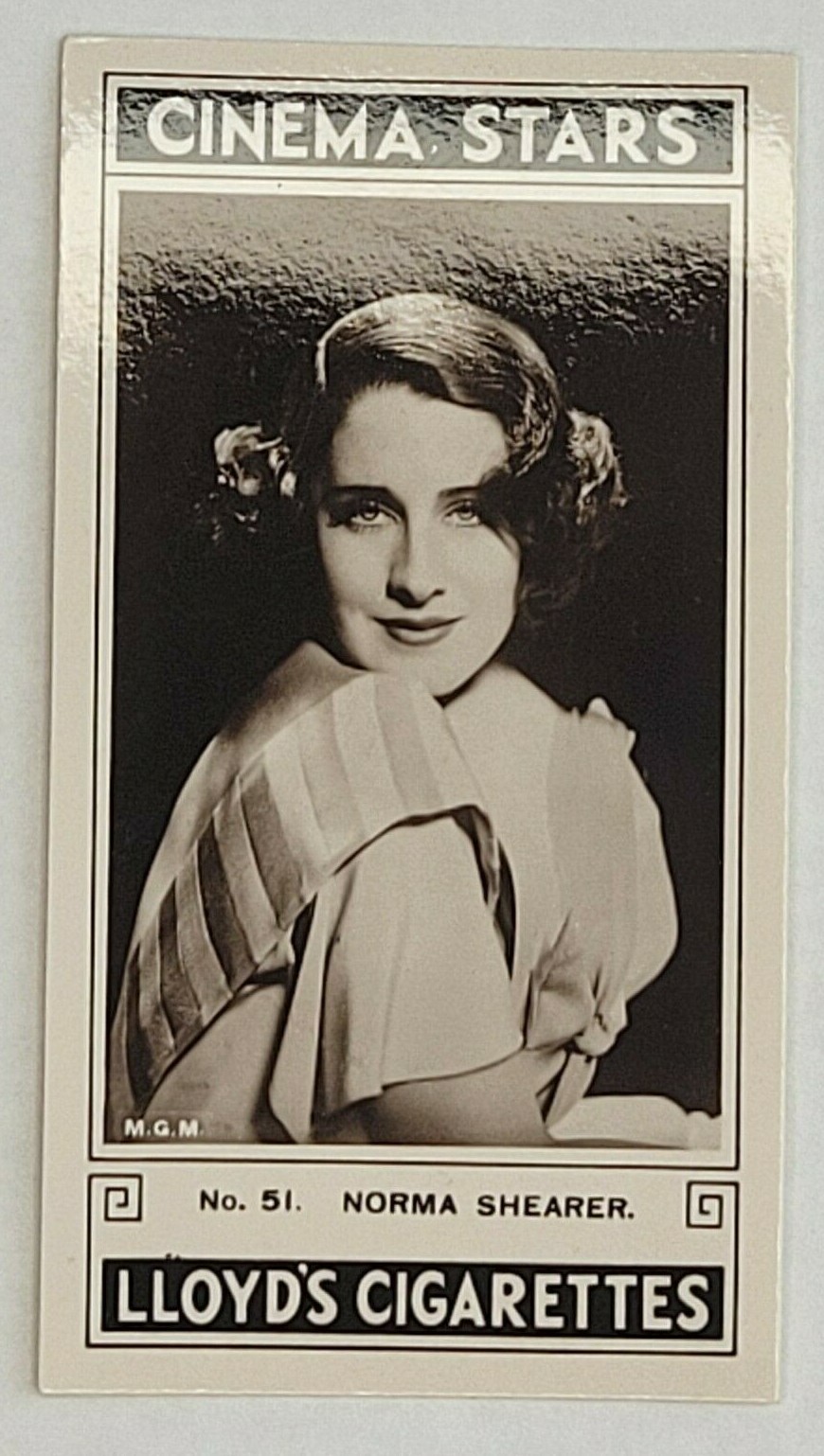 1935 LLOYD & SONS CINEMA STARS GLOSSY #51 NORMA SHEARER (B)