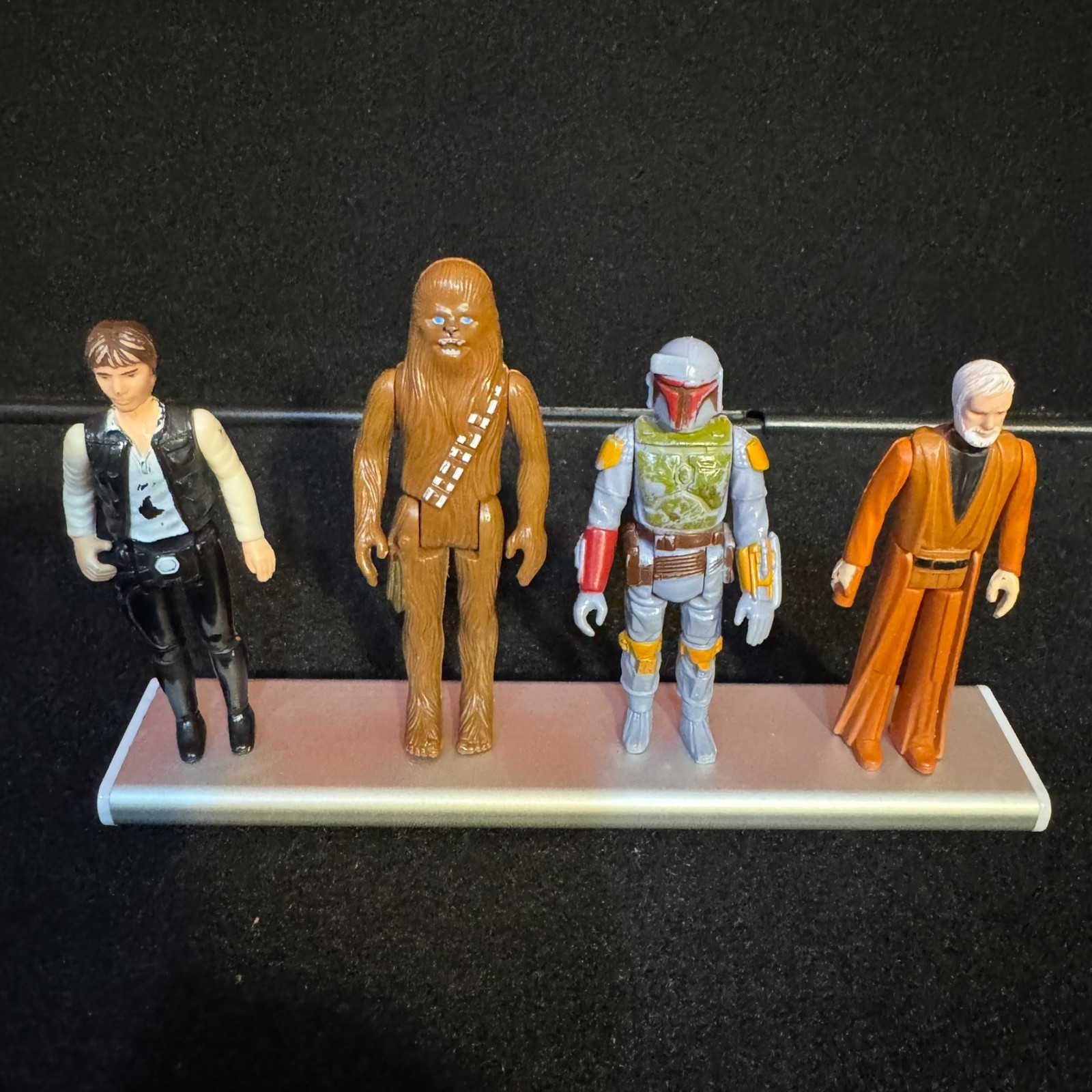 Vintage Star Wars Kenner Lot 1979 Boba Fett 1977 Han Chewbacca Obi-Wan Vintage Star Wars Kenner Lot 1979 Boba Fett 1977 Han Chewbacca Obi-Wan