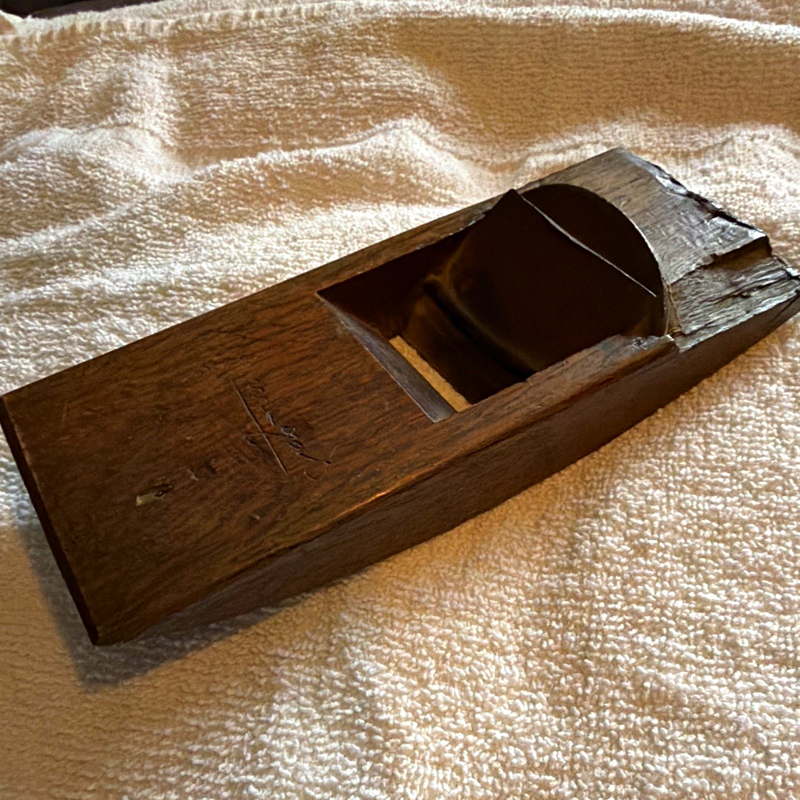 Vintage Japanese Kanna Hand Plane Blade Iron Stamp Tsunesaburo As Is