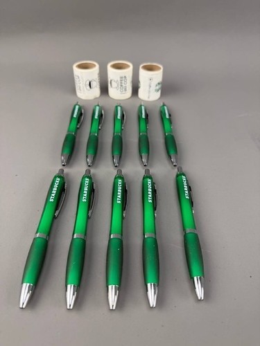 Starbucks Coffee with a Cop Merch 10x Pens 3x Stickers Roll