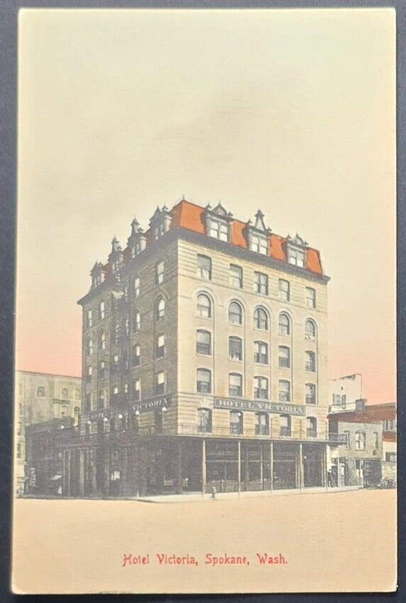 Hotel Victoria Spokane WA - Early 1900s Spokane Post Card Co Germany Hotel Victoria Spokane WA - Early 1900s Spokane Post Card Co Germany