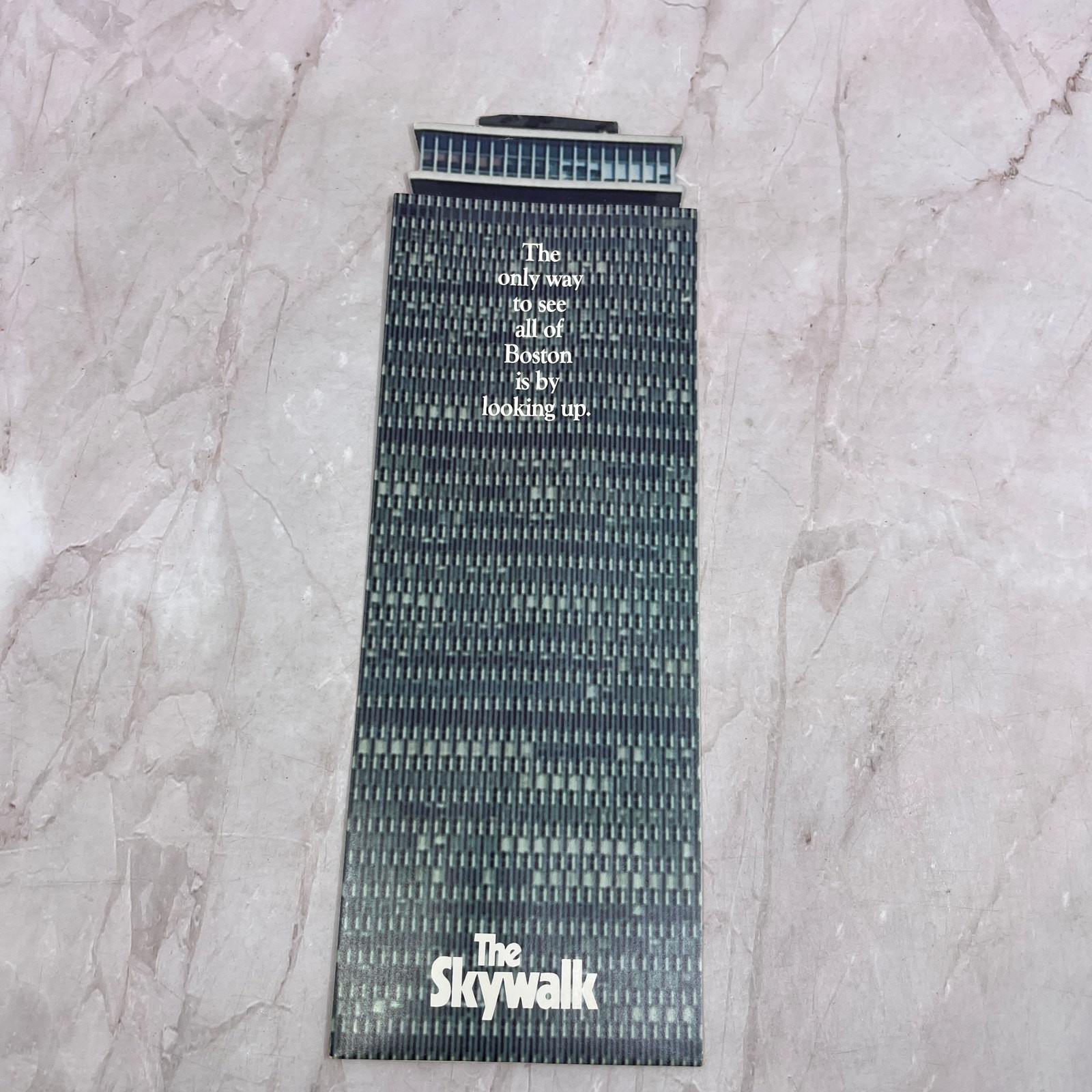 1980s The Skywalk - Boston MA Pull Up Travel Information L4-2