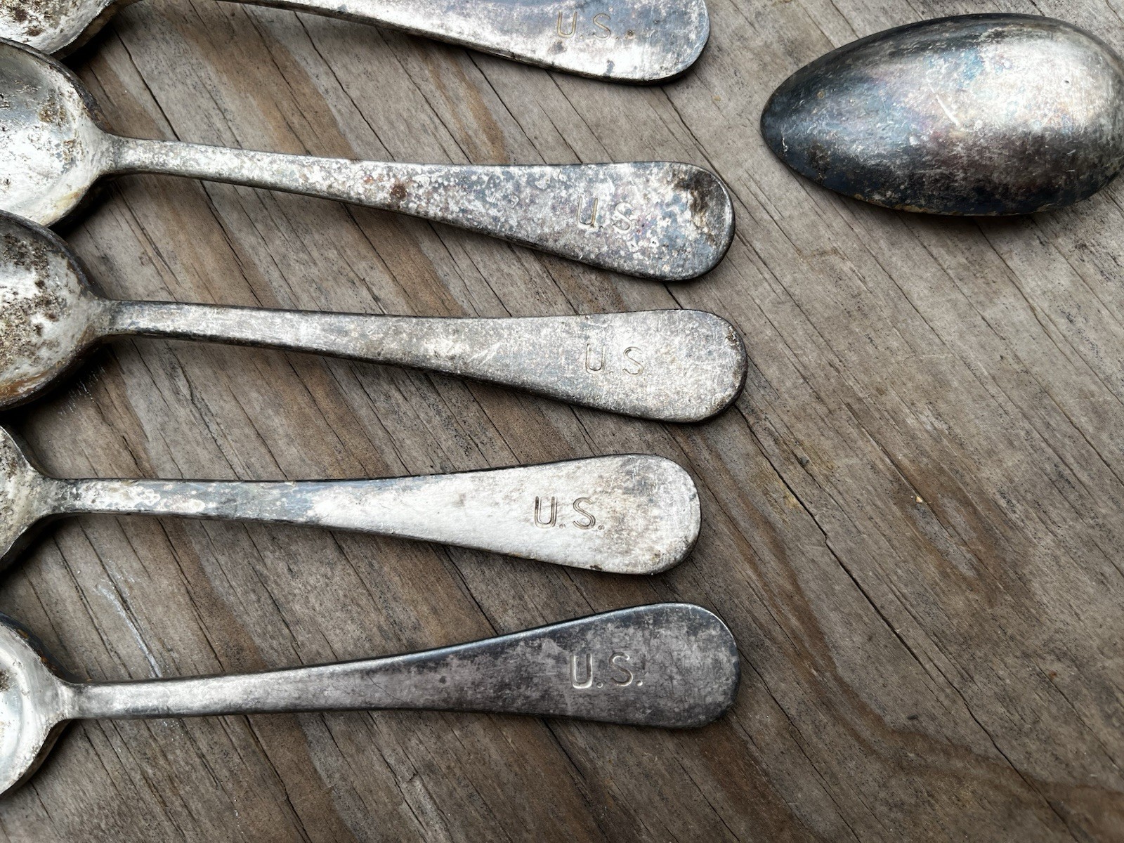 Spanish American War WWI Silver Spoons Niagara Falls Silver Co. Oneida U.S. Army