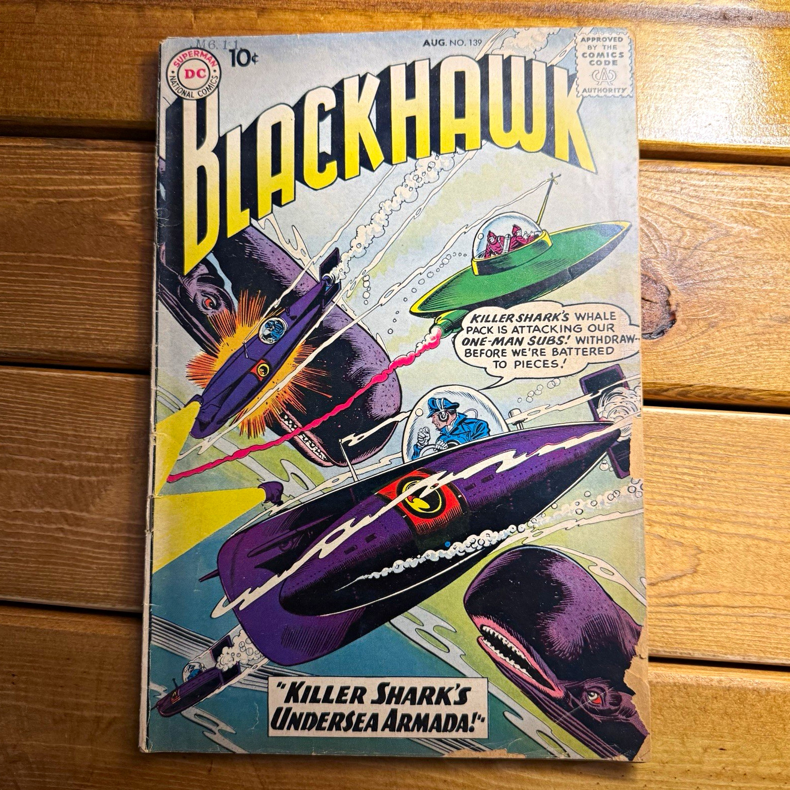 DC Comics Blackhawk #139 Silver Age Color 