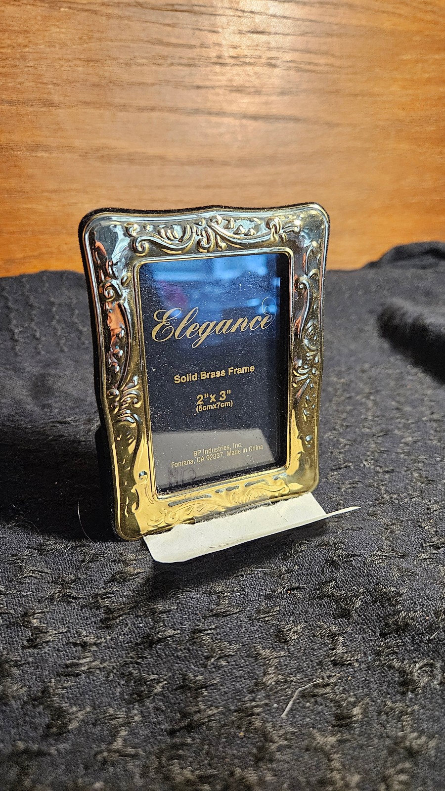 elegant solid brass picture frame 2x3
