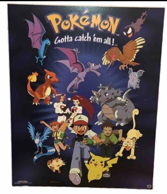 Fun RARE Vtg 1999 Mounted Pokémon Poster Gotta Catch Em All Nintendo Scorpio fun Fun RARE Vtg 1999 Mounted Pokémon Poster Gotta Catch Em All Nintendo Scorpio fun