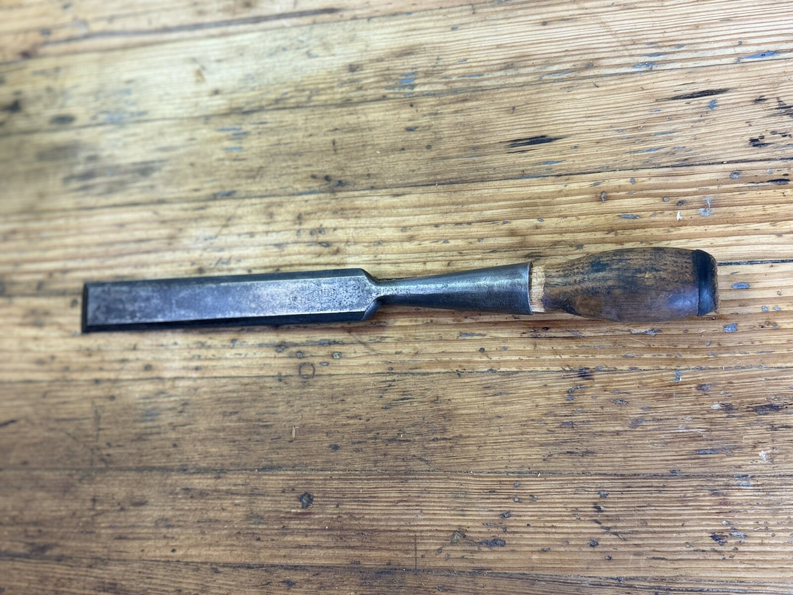 PRIOR 1900\'S VTG E. C. SIMMONS KEEN KUTTER 1” FIRMER WOOD SOCKET CHISEL TOOL