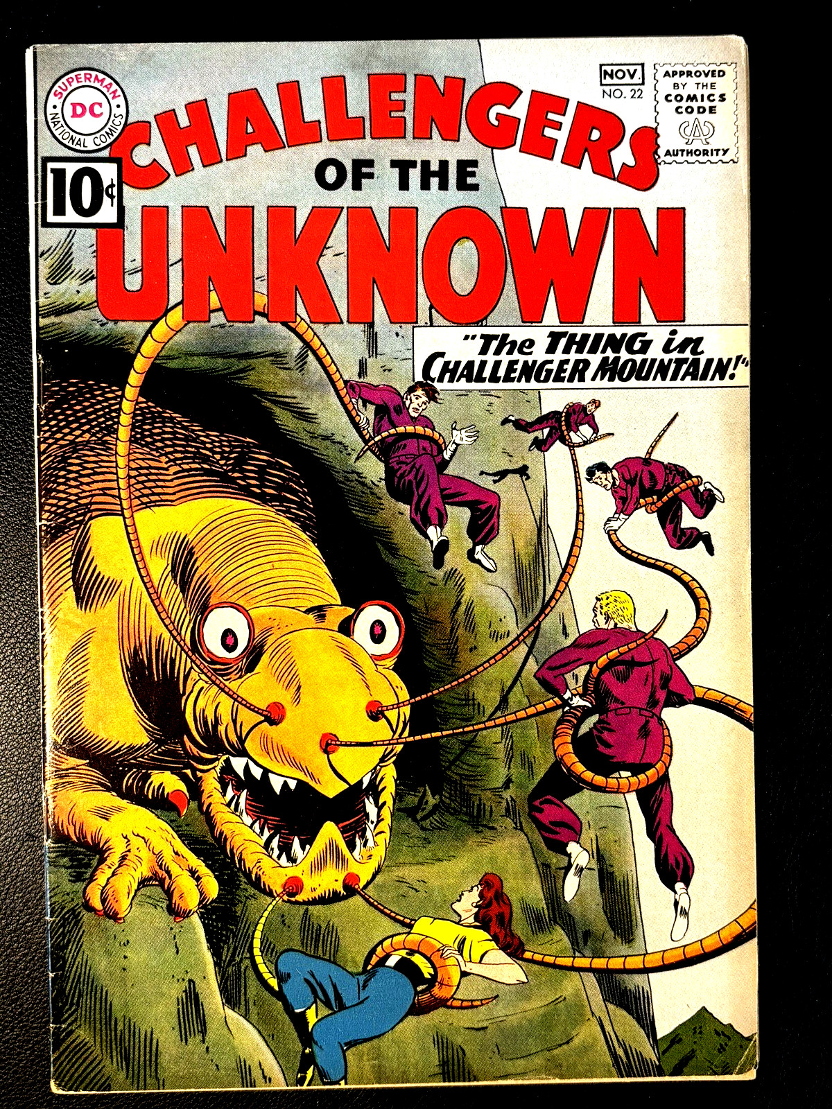 CHALLENGERS OF THE UNKNOWN #22 (10/61 7.0) 10c SILVER-AGE BOB BROWN COVER/ART