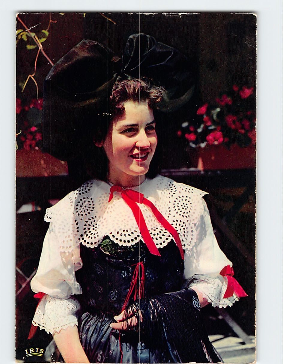 Postcard Beautiful Woman