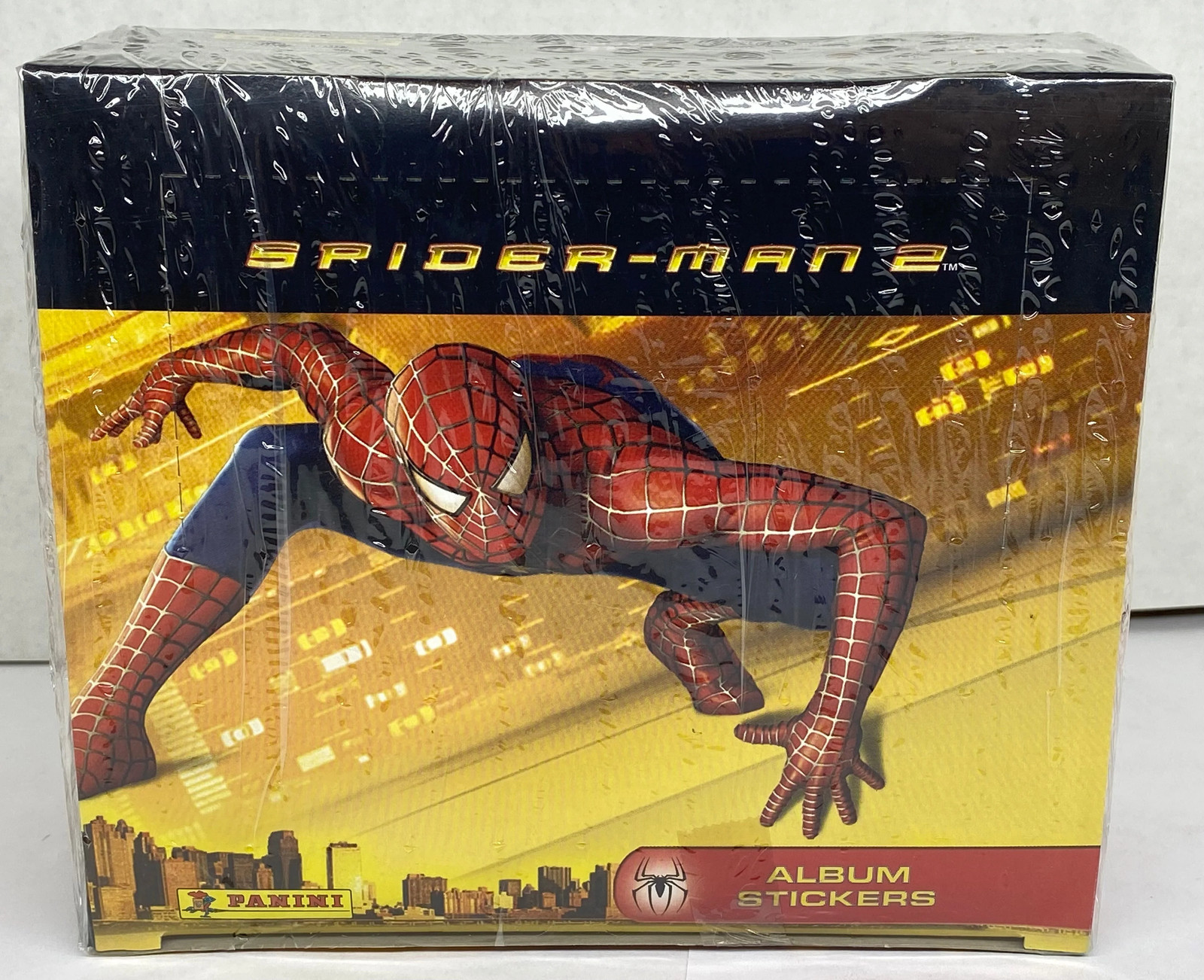 2004 Spider-Man 2 The Movie Album Sticker Trading Card Box 48 Packs Panini 2004 Spider-Man 2 The Movie Album Sticker Trading Card Box 48 Packs Panini