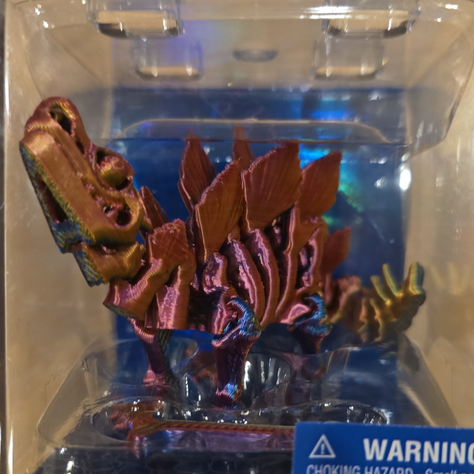 Jaru 3D Printed Stegosaurus Dinosaur Figurine Plastic in Box 1-Pack