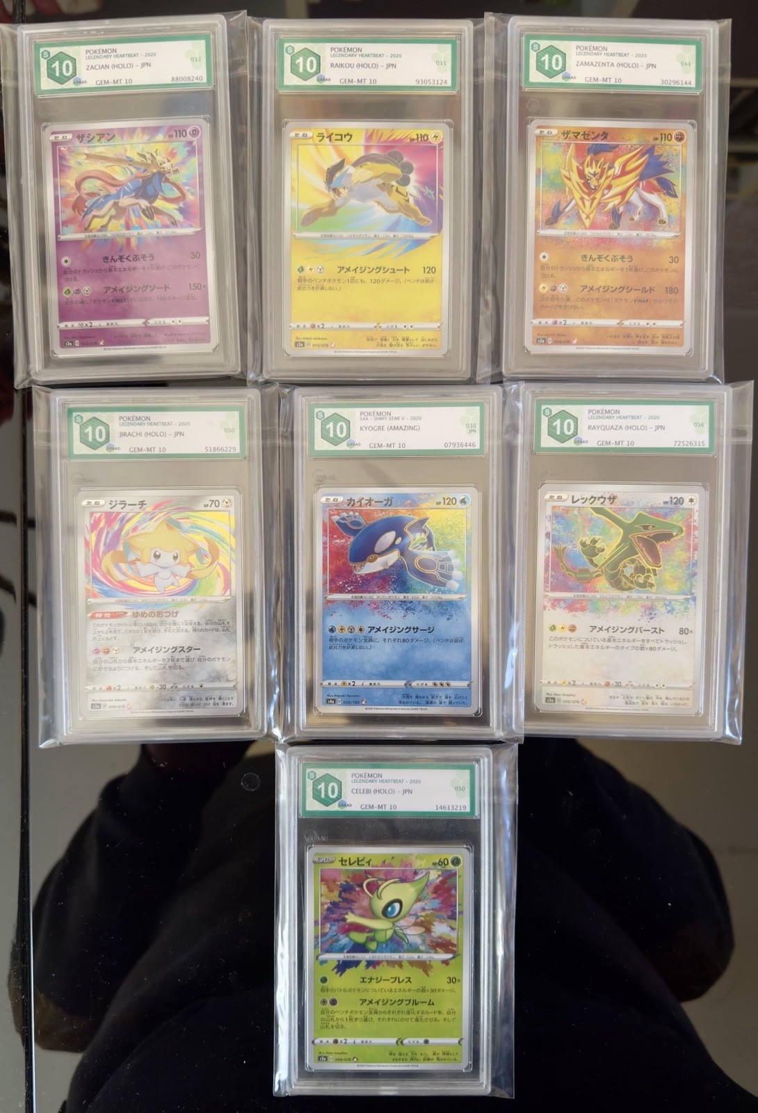 Pokemon Amazing Legendary Heartbeat Rayquaza Celebi Jirachi Zacian GRADE 10 PSA