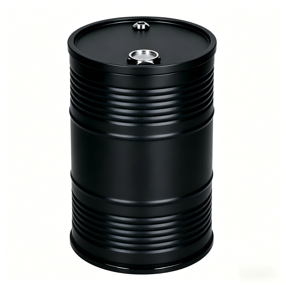 Metal Oil Drum Car Ashtray, Smell Proof Cup Holder Portable Ash Tray - Black