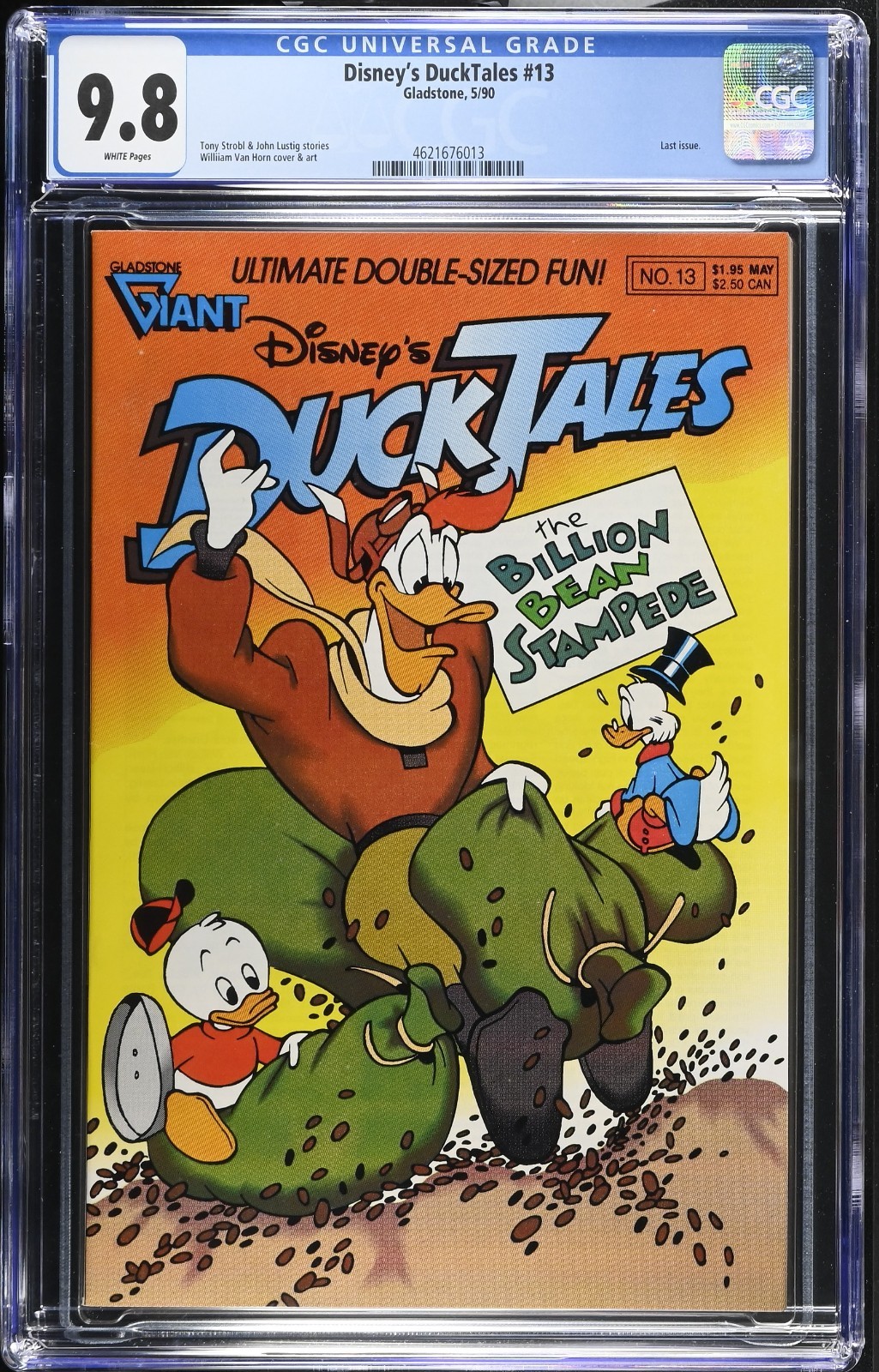 Disney\'s DuckTales #13 CGC 9.8 WP NM/MT Gladstone 1990 Last Issue 🐥🐣