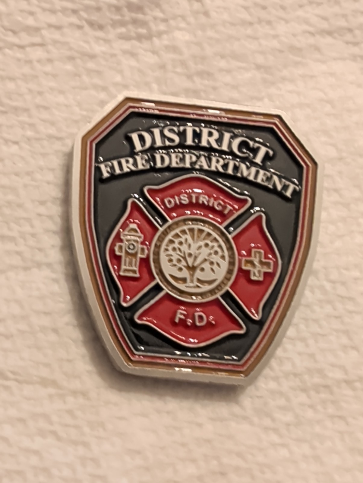 Sought After DISTRICT FIRE DEPT Challenge Coin SPECIAL OPERATIONS ADVANCED RESCU