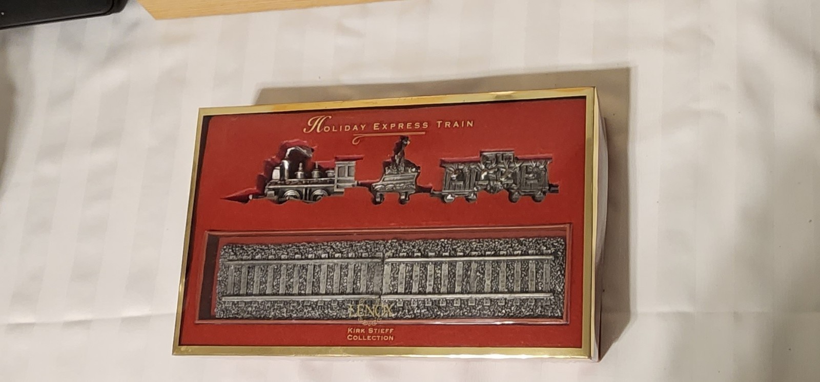Lenox Pewter Holiday Express Train - Kirk Stieff Collection - vintage NIB