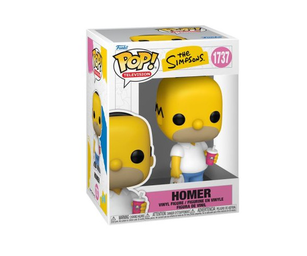 Funko Pop Simpsons: Homer w/ Krusty Burger and Drink Figure w/ Protector Funko Pop Simpsons: Homer w/ Krusty Burger and Drink Figure w/ Protector