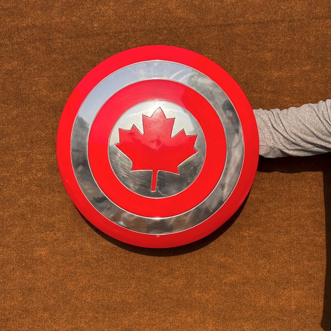 24'' Captain Canada Shield - Authentic Prop Perfect Christmas Gift for Marvel