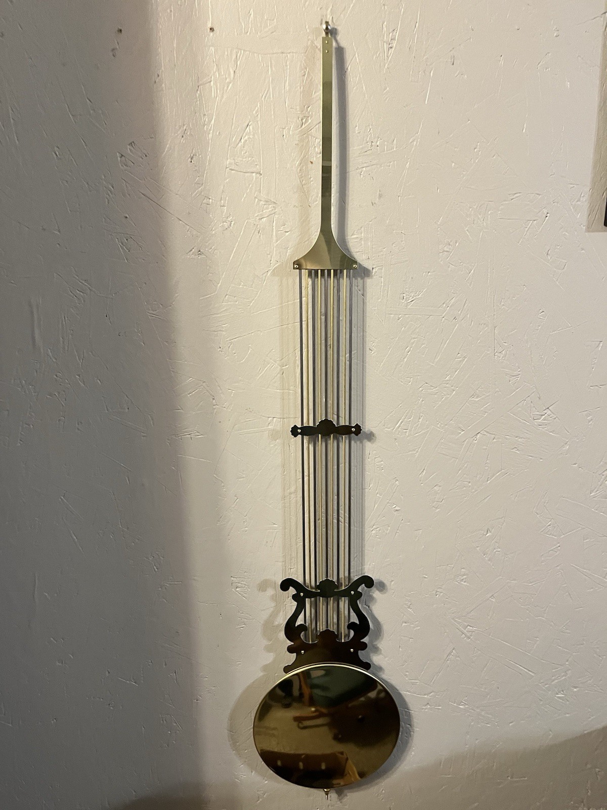 Kieninger Grandfather Clock Metal Lyre Pendulum For 116cm Movement 8.75” Bob NEW
