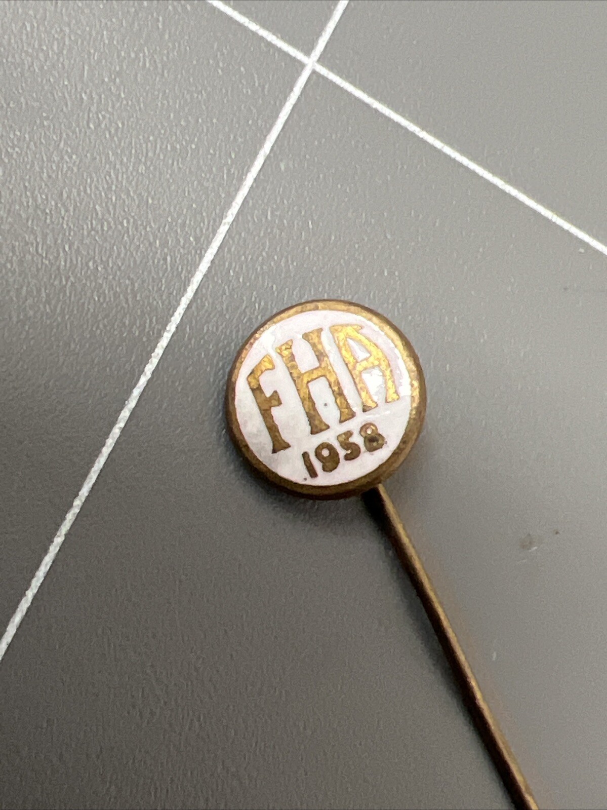 VINTAGE PIN BADGE FREEMASON HOME APPEAL 1958 FHA MASONIC LODGE M