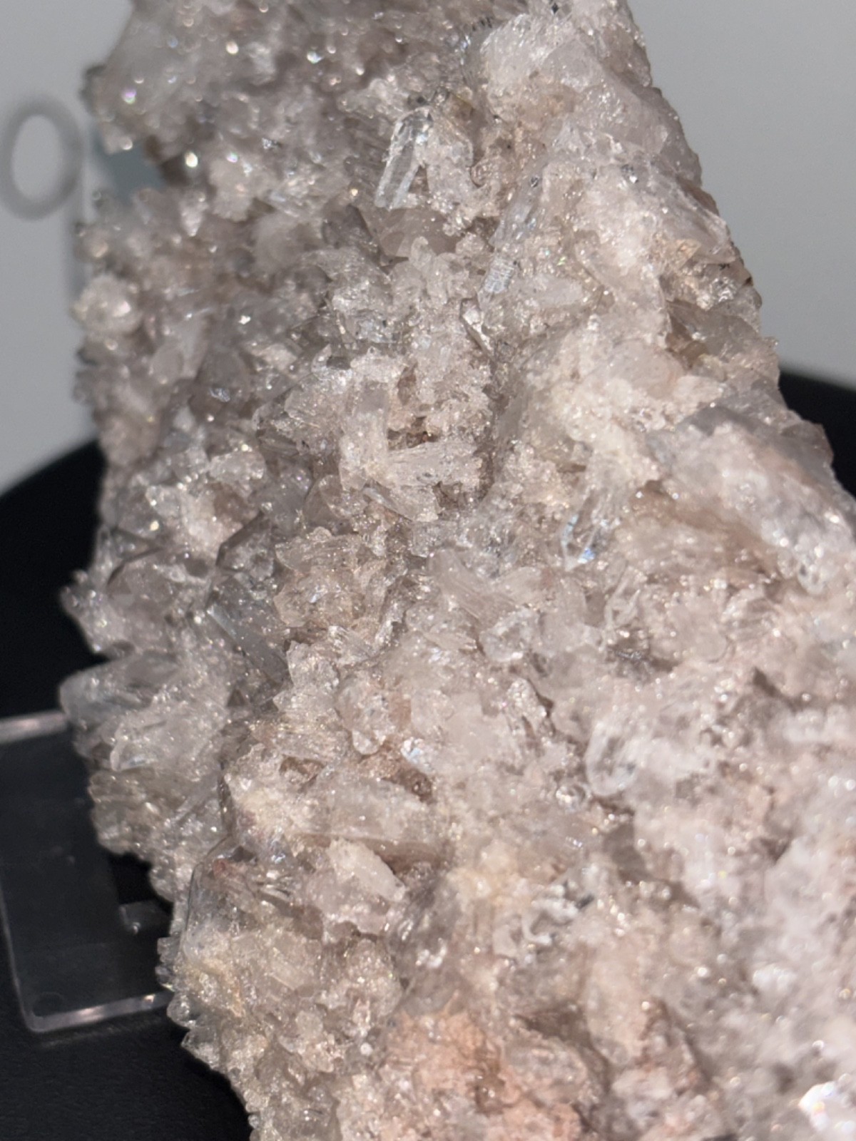 Pink Colombian Lemurian w/ Faden Quartz cluster statement piece #20 SEE VIDEO