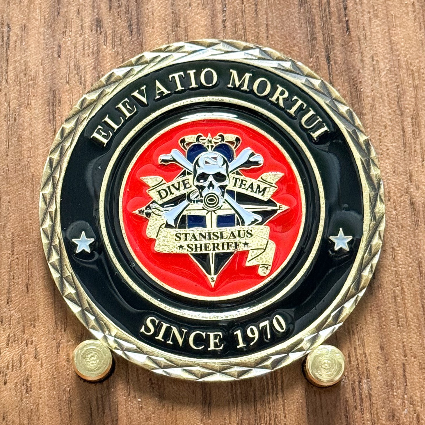 Stanislaus County Sheriff\'s Dive Team Elevatio Mortui Challenge Coin  W#7