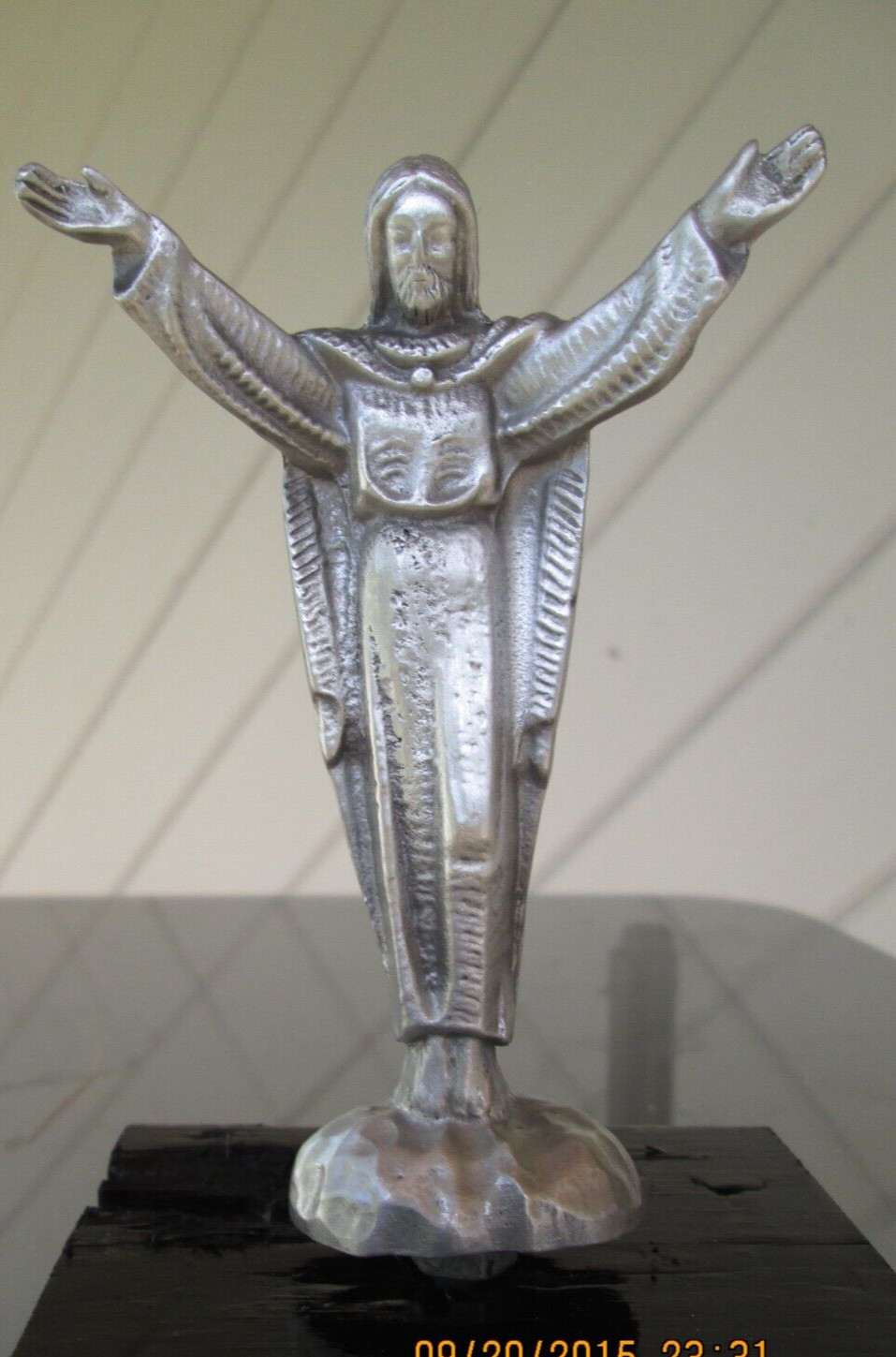 jesus christ, hotrod car hood ornament   