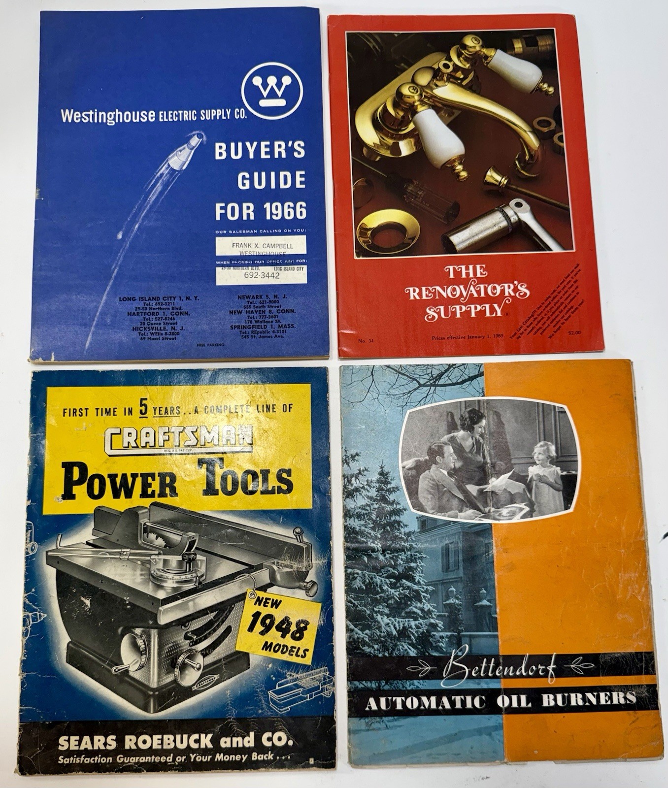 Sears Roebuck Craftsman Power Tools Catalog 1948 -Westinghouse Buyers Guide READ
