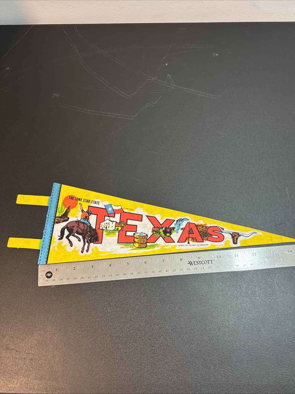 Vintage The Lone Star State, Texas Pennat (B3)