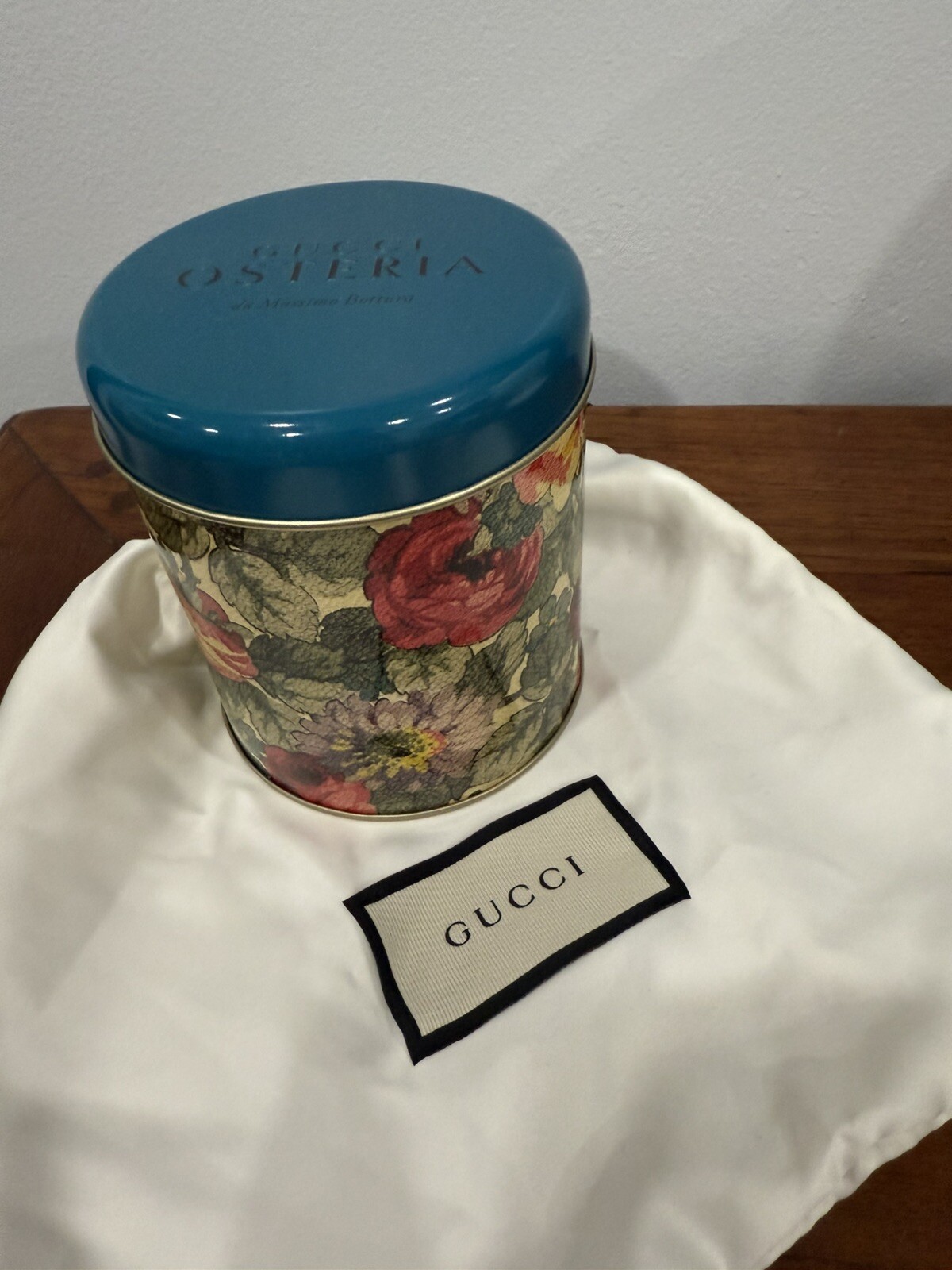 Authentic Gucci Osteria Collectible Small Tin Canister With Lid EUC Authentic Gucci Osteria Collectible Small Tin Canister With Lid EUC