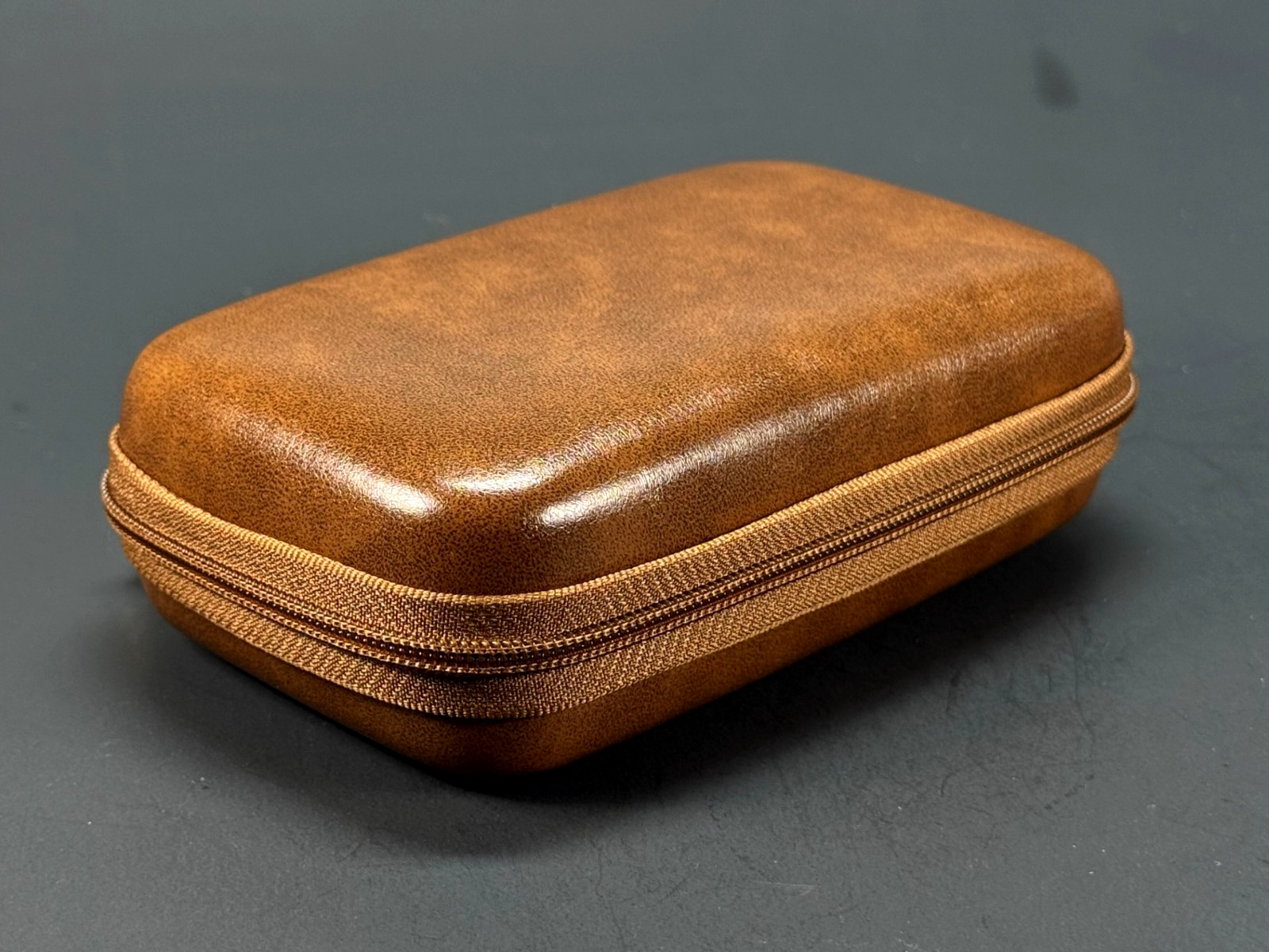 Leather Zip Storage Bag Travel Shaving Kit Safety Razor & Blades Case Men Women