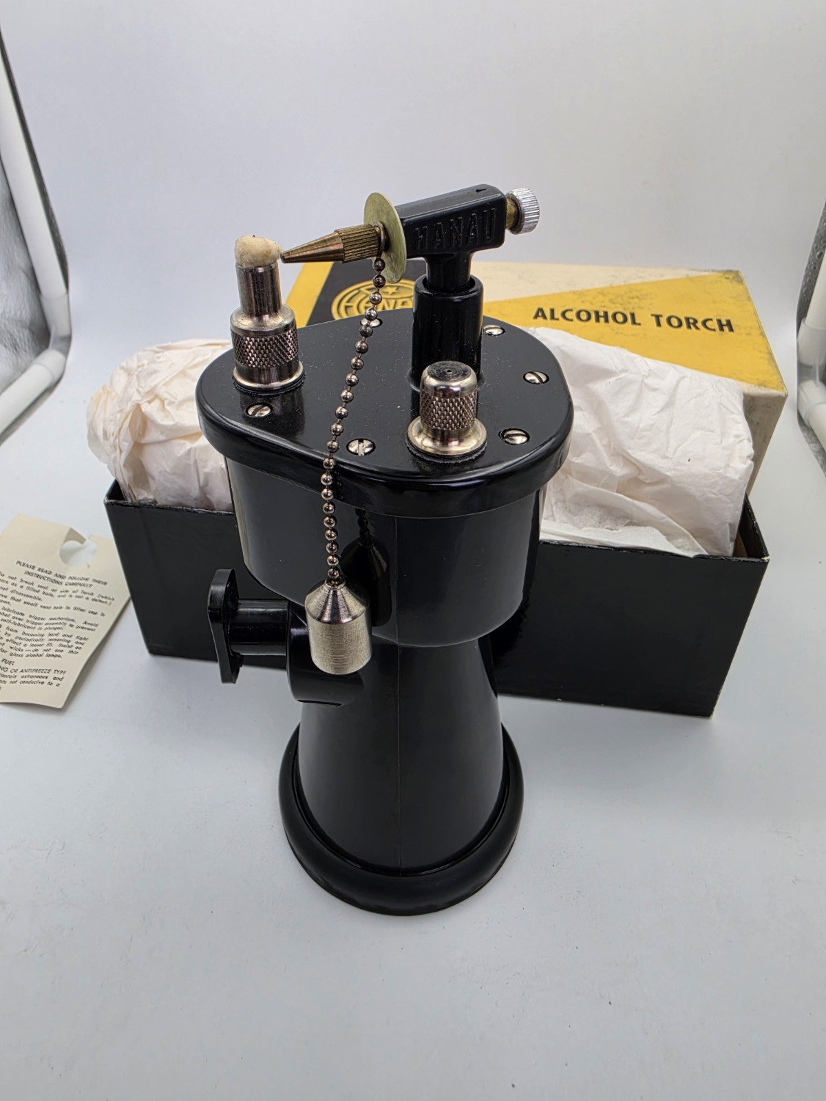 HANAU Engineering Company Dental Alcohol Torch Vintage Dentist Tool #1