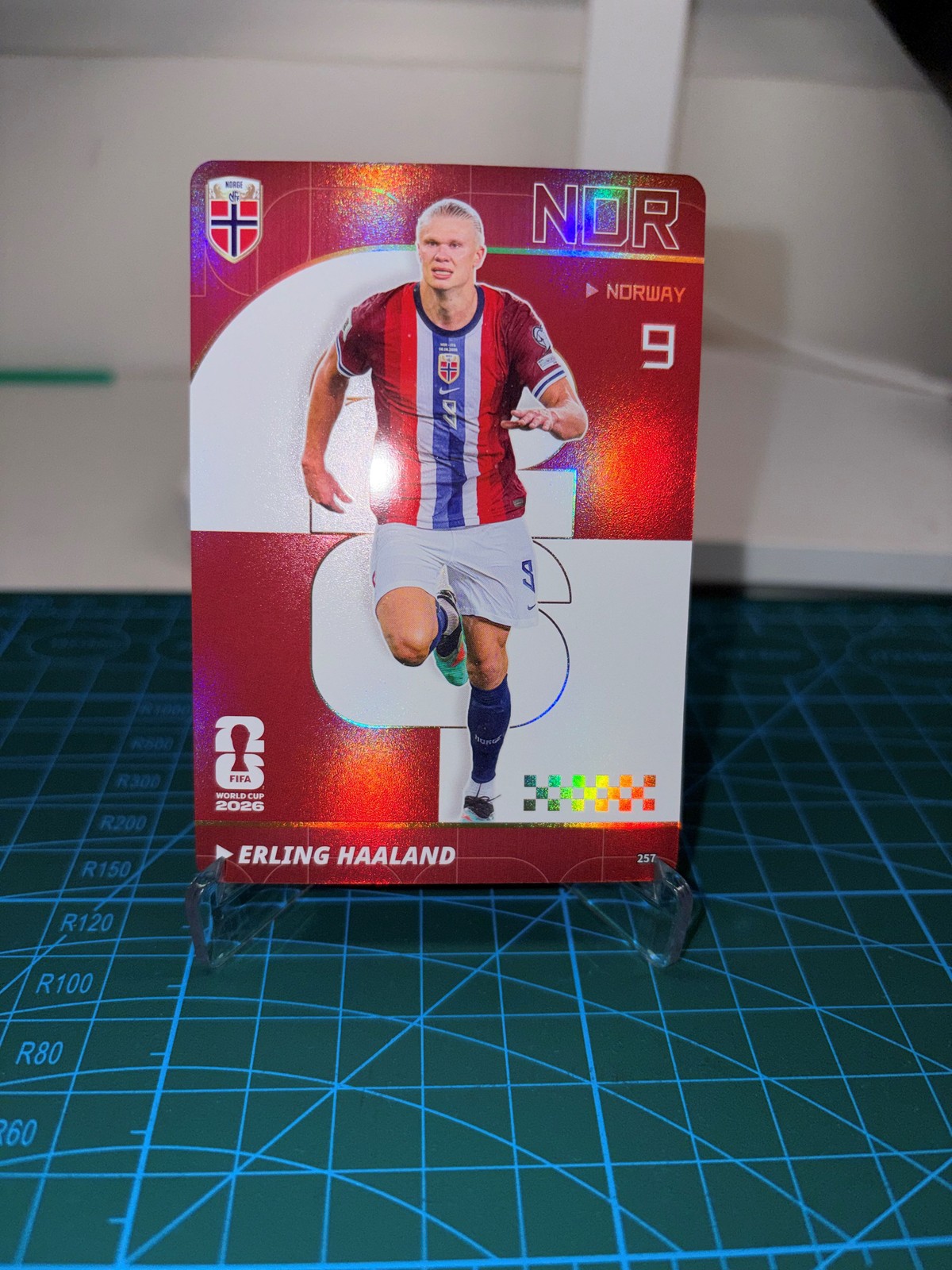 Erling Haaland Norway Red Parallel Refractor #257