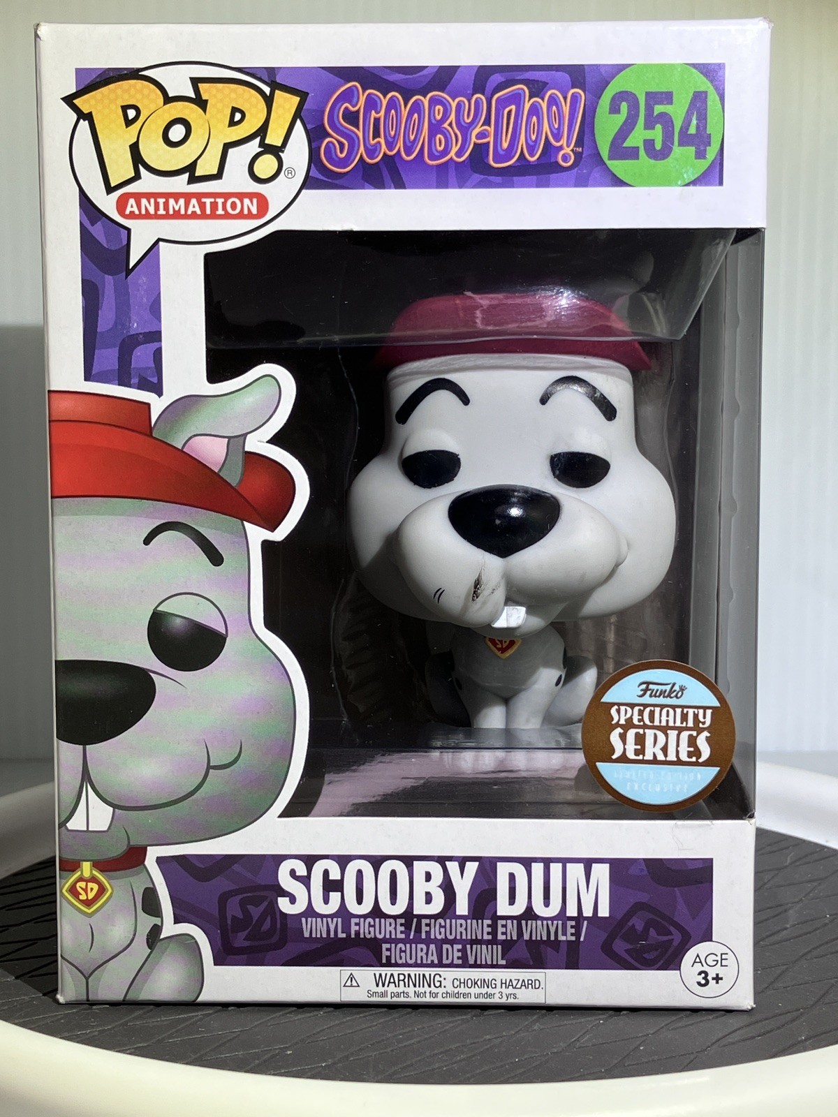 VAULTED NIB Funko Pop Animation: SCOOBY DUM #254 Specialty Series w/Protector