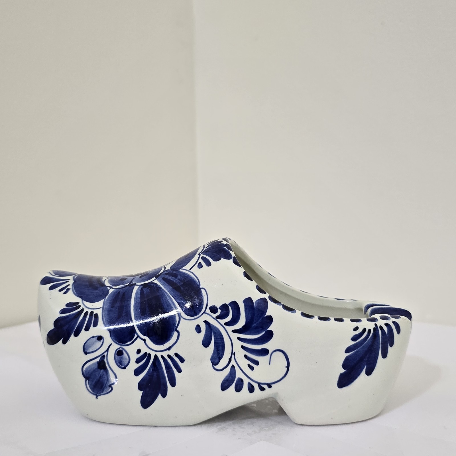 vintage Blue DELFT Blauw Hand Painted Porcelin Clog Trinket Dish Floral Pottery vintage Blue DELFT Blauw Hand Painted Porcelin Clog Trinket Dish Floral Pottery