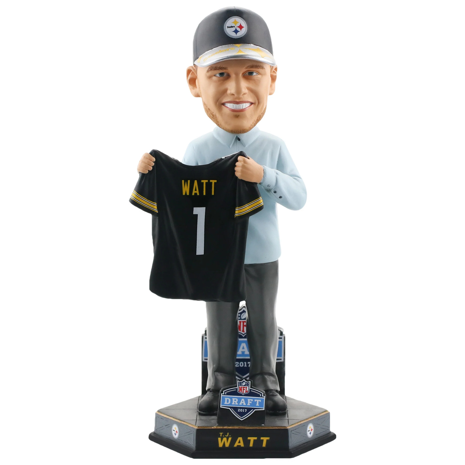 T.J. Watt Pittsburgh Steelers 2017 NFL Draft Day Bobblehead NFL Football
