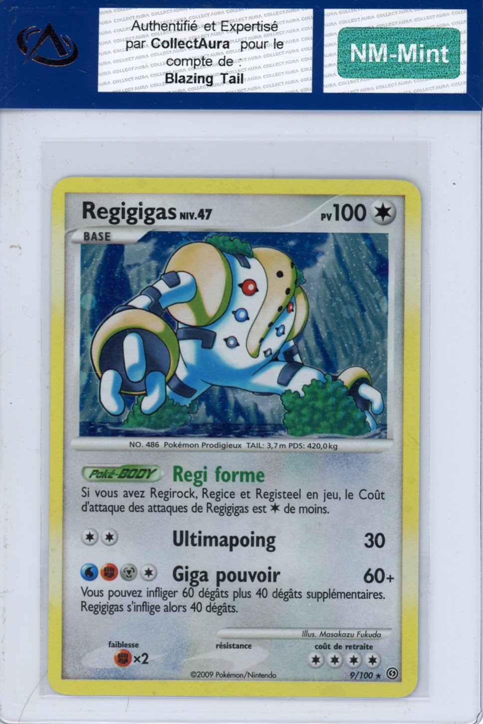 Pokemon Card Regigigas 9/100 COLLECTAURA NM-Mint