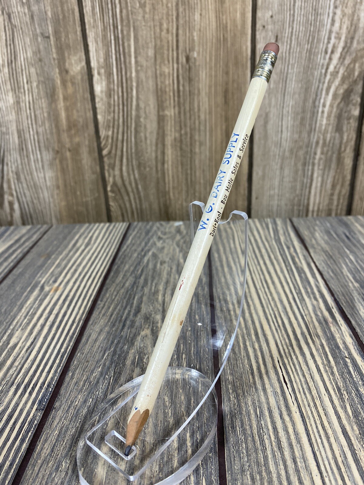 Vintage W G Dairy Supply Dari Kool Bou Matic Sales And Service Sharpened Pencil