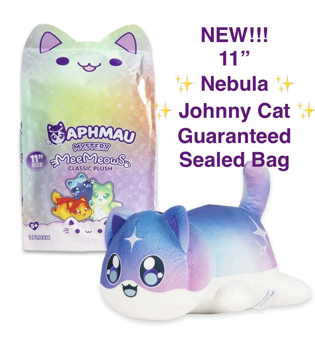 NEW Aphmau MeeMeows 11” Nebula Johnny Cat (NIB, sealed, guaranteed) Elemental