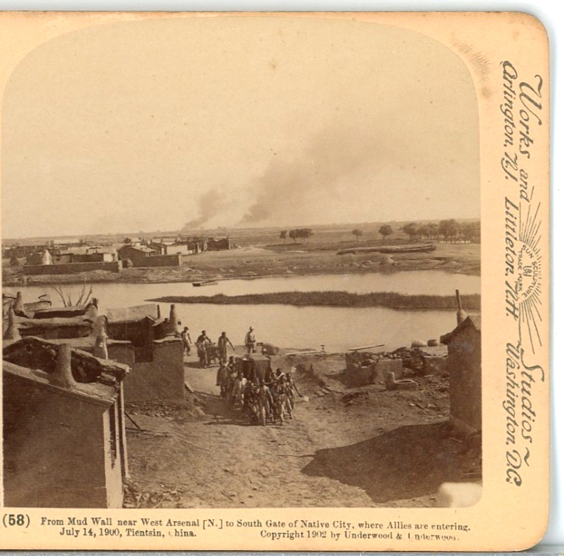 CHINA, Allies Entering South Gate Of Tientsin-Underwood Stereoview L97 CHINA, Allies Entering South Gate Of Tientsin-Underwood Stereoview L97