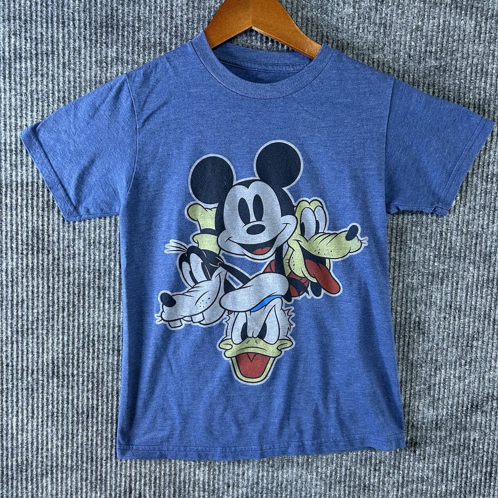 Disney Retro T Shirt Boys Medium Mickey Mouse Donald Duck Goofy Pluto