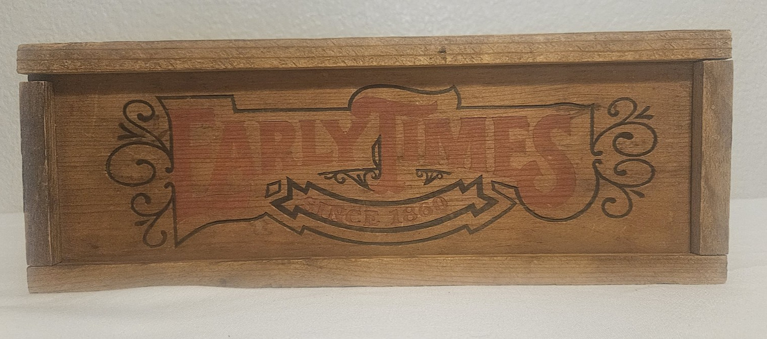 Vintage Early Times Heritage Wood Whiskey Box