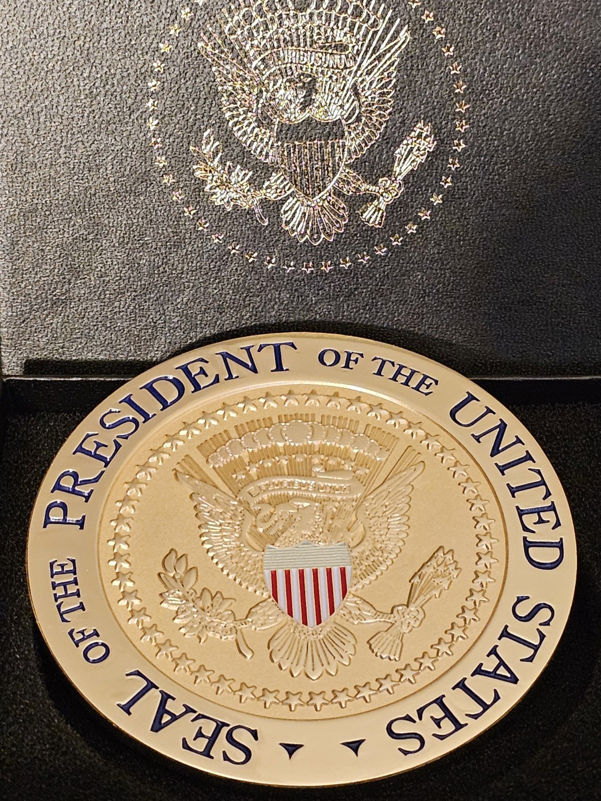 Presidential Seal Coaster - White House~ Gold Color Coaster. Presidential Seal Coaster - White House~ Gold Color Coaster.