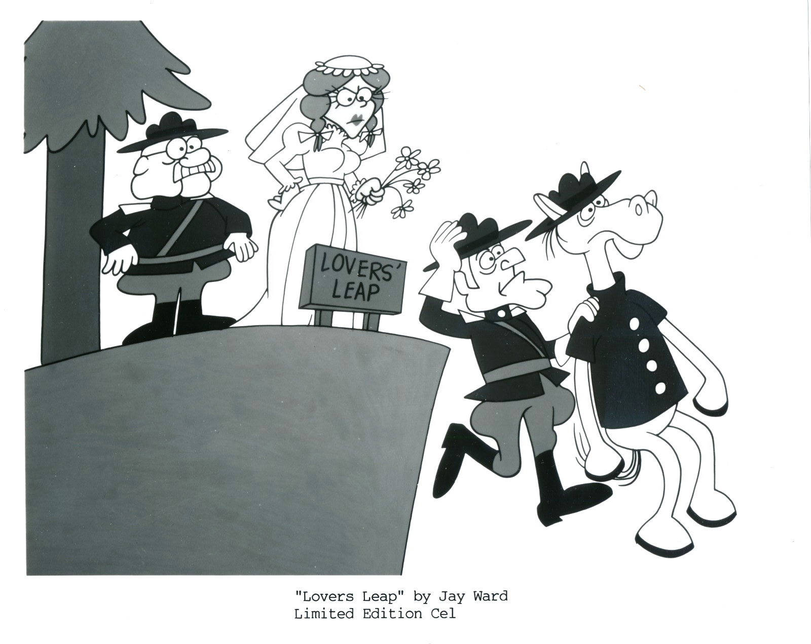 Dudley Do-Right Lovers Leap 8x10 Promo Photo of Production Cell by Jay Ward S12